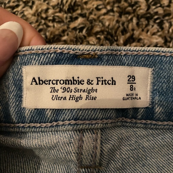 Abercrombie ultra high rise 90s straight jeans - Picture 5 of 8